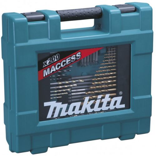 Makita 200-dielna sada ručného náradia, vrtákov a bitov