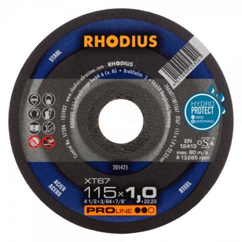Rhodius Rezný kotúč na železo PROLINE 125 x 1,0 x 22,23 mm XT67
