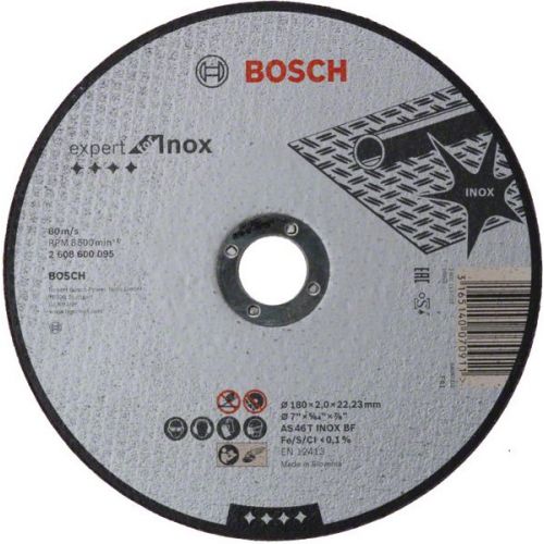 Bosch Rezný kotúč Expert for Inox 180 x 2 x 22,23 mm, rovný