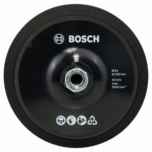 Bosch Oporný tanier M14, 150 mm, so systémom upínania na suchý zips