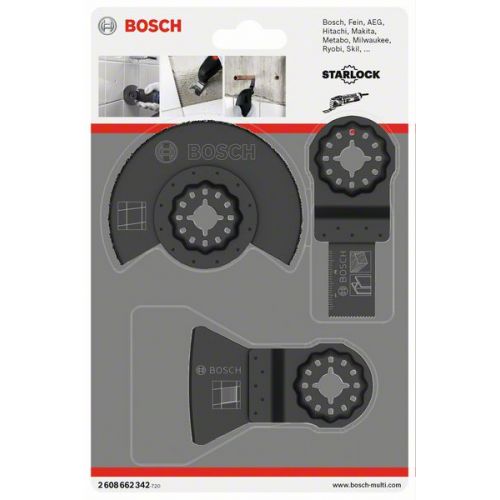 Bosch 3-dielna sada pílových listov na keramiku, starlock
