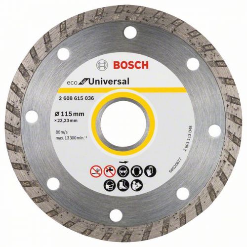 Bosch Diamantový kotúč ECO turbo, Universal 115 mm