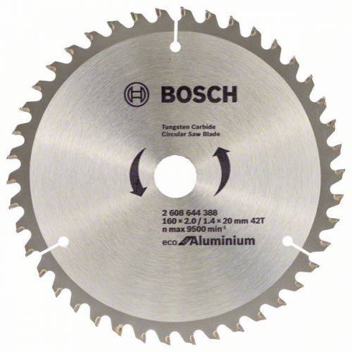 Bosch Pílový kotúč Eco for Aluminium 160 x 20/16 x 2/1,4 mm, 42 zubov TCG