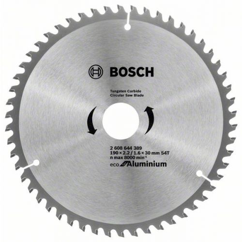 Bosch Pílový kotúč Eco for Aluminium 190 x 30 x 2,2 mm, 54 zubov TCG
