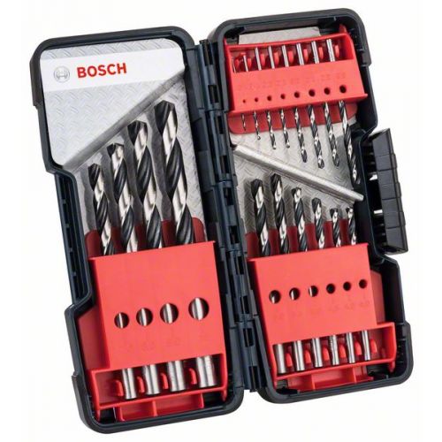 Bosch 18-dielna sada špirálových vrtákov HSS PointTeQ, 1 – 10 mm