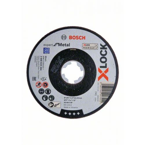 Bosch Rezný kotúč X-LOCK Expert for Metal 125 x 1,6 x 22,23 mm 