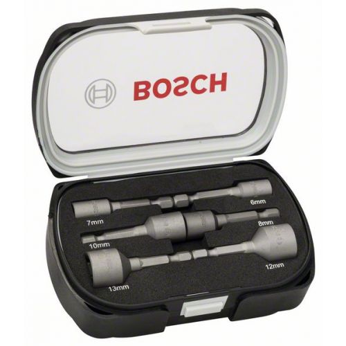 Bosch  6-dielna sada maticových nadstavcov 1/4"