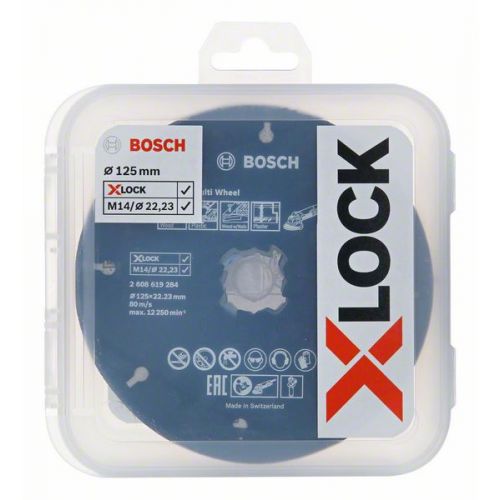 Bosch 5-dielna sada kotúčov X-LOCK 125 mm