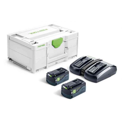 Festool Sada akumulátorov 2 x 18 V 5,0 Ah + rýchlonabíjačka TCL6 DUO, SYS3