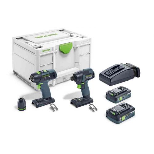 Festool Skrutkovacia a vŕtacia sada aku náradia TID 18 HPC 4,0 I-Set T18