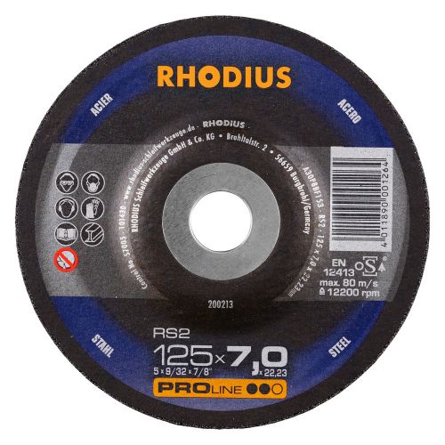 Rhodius Brúsny kotúč na kov PROLINE 125 x 7 x 22,23 mm RS2