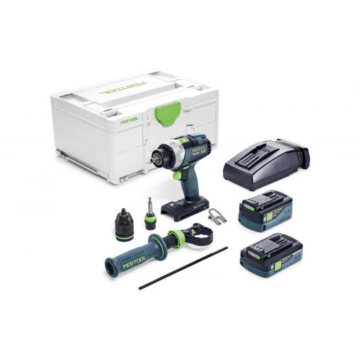 Festool Akumulátorový vŕtací skrutkovač TDC 18/4 5,0/4,0 I-Plus QUADRIVE